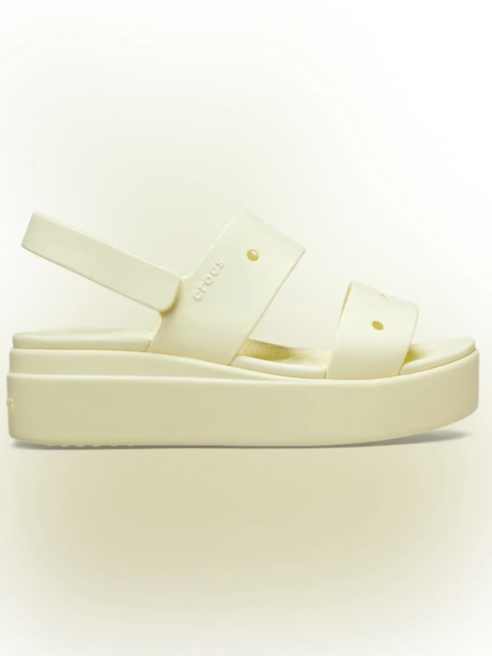 Crocs Women’s Platform Brooklyn 4u Sandal in buttery Yellow